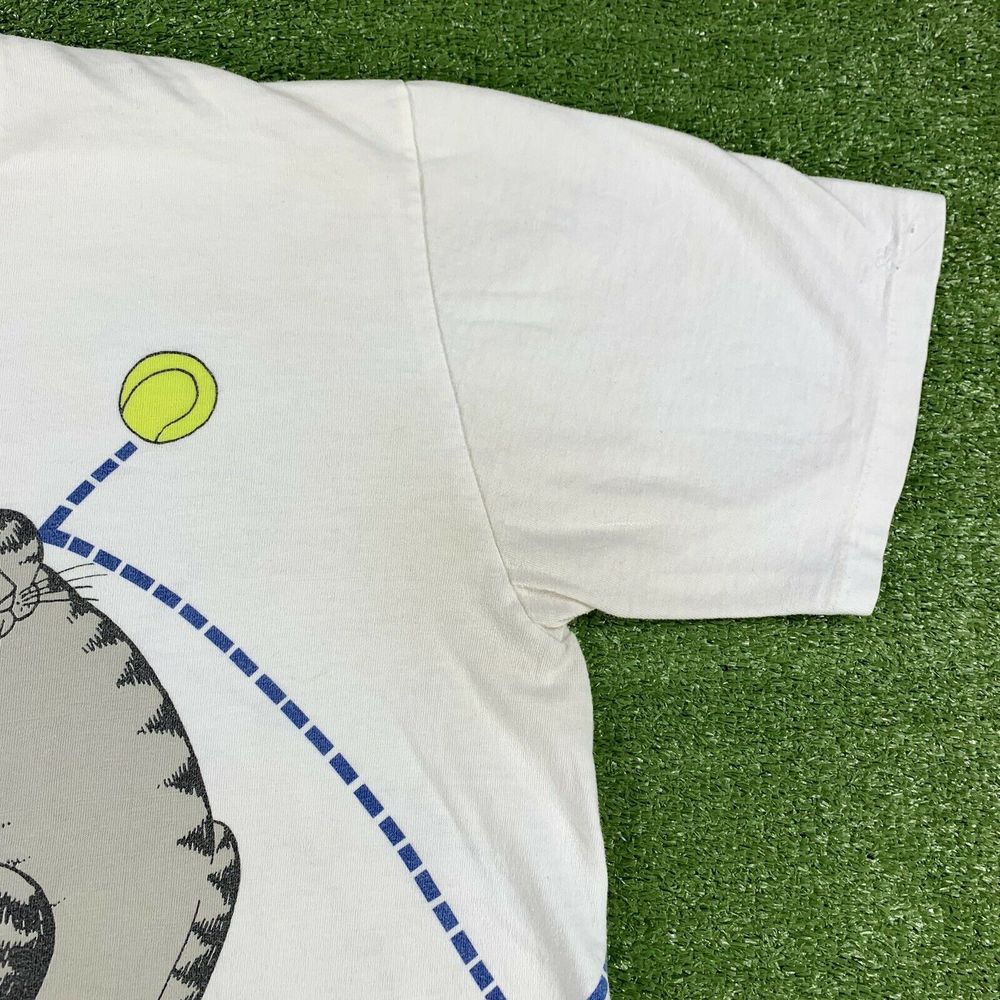90s Crazy Shirts Hawaii B Kliban Tennis Cat TShirt - Picture 10 of 12